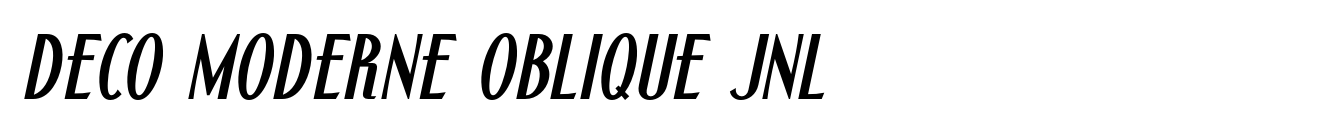 Deco Moderne Oblique JNL